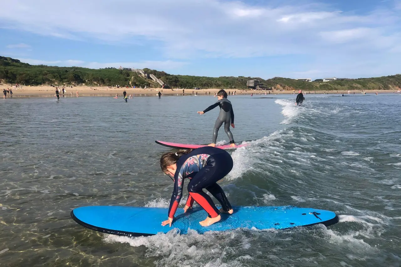 Pro Surf Coaching students on a surf camp trip
