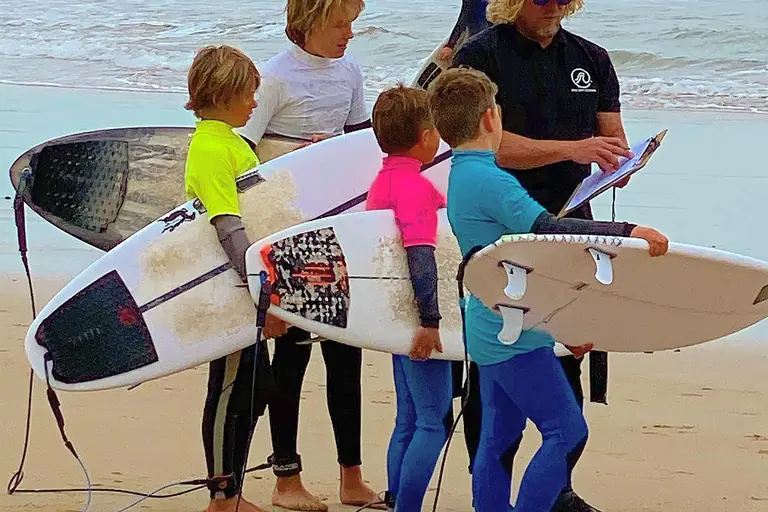 Kids surf program at Pro Surf Coaching