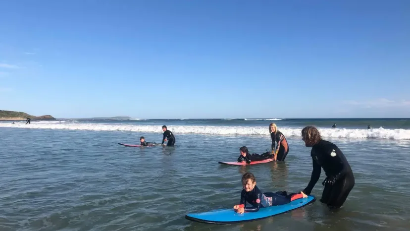 Group Lessons with Pro Surf Coaching at Smiths Beach