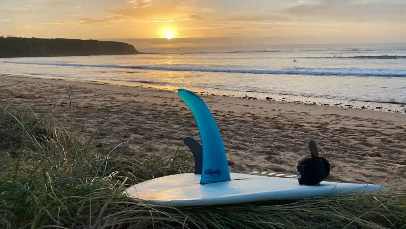 A Pro Surf Coaching lesson at Smiths Beach, Phillip Island
